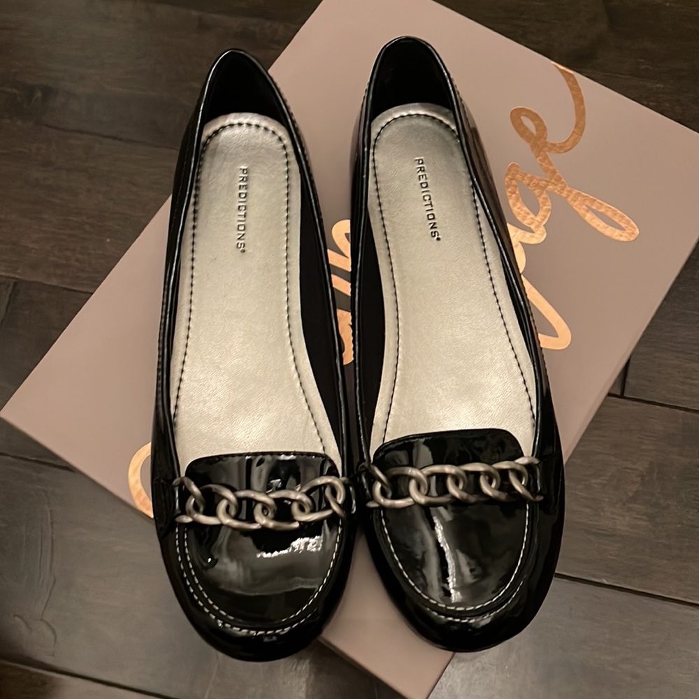 Predictions Black Patent Loafer